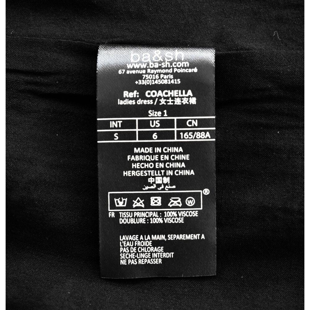 BA&SH Black & White Coachella Dress Size 1 US 6 - Picture 8 of 10